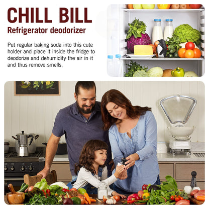 Chill Bill Refrigerator Deodorizer, Baking Soda Container, Baking Soda Fridge, Baking Soda Fridge Deodorizer, Cute Gifts, Kitchen Gadgets